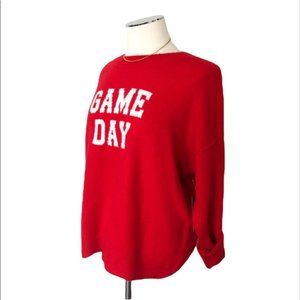 vince camuto game day sweater